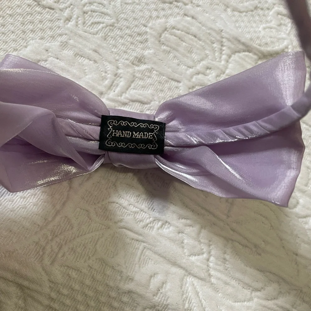 Cute lavender bow headband